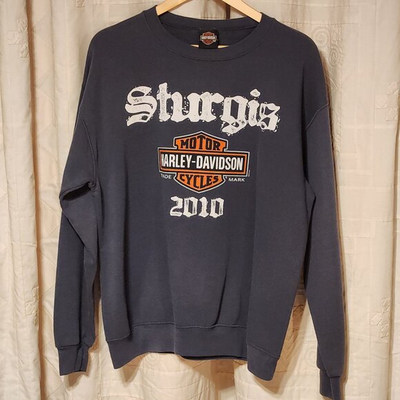 🦅 Harley-Davidson Sturgis 2010 70th Anniversary Sweatshirt L 🦅 - Picture 6 of 6